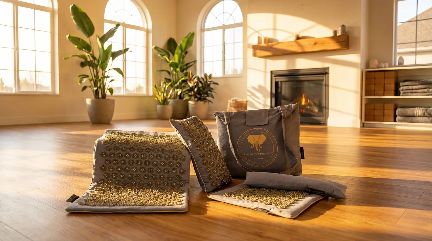 Ergonimische und nachhaltige Fakirmatte von CALM ELEPHANT - Tiefe Entspannung erleben