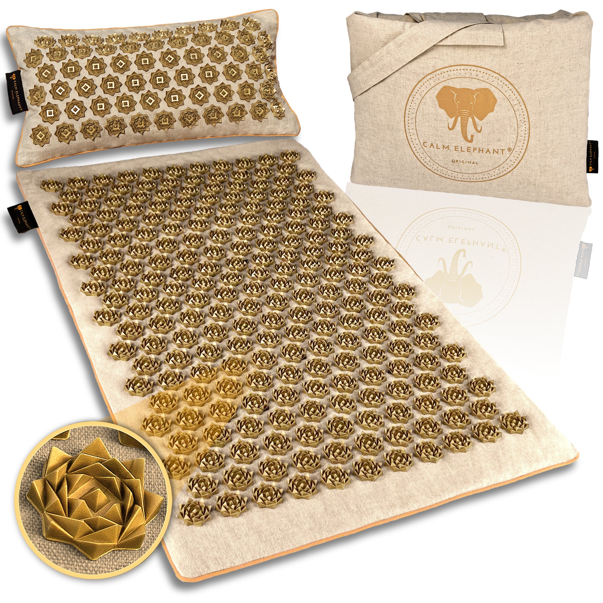 Akupressurmatte | Set da 3 PURE ECO - beige